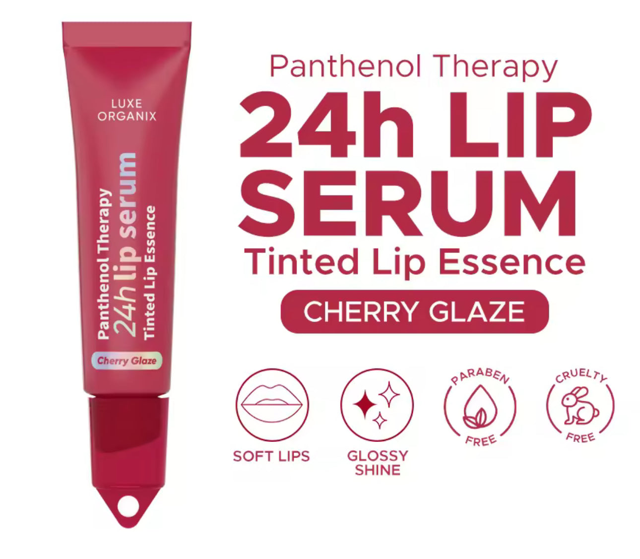 Luxe Organix Panthenol Therapy 24H Lip Serum Tinted Lip Essence 10g