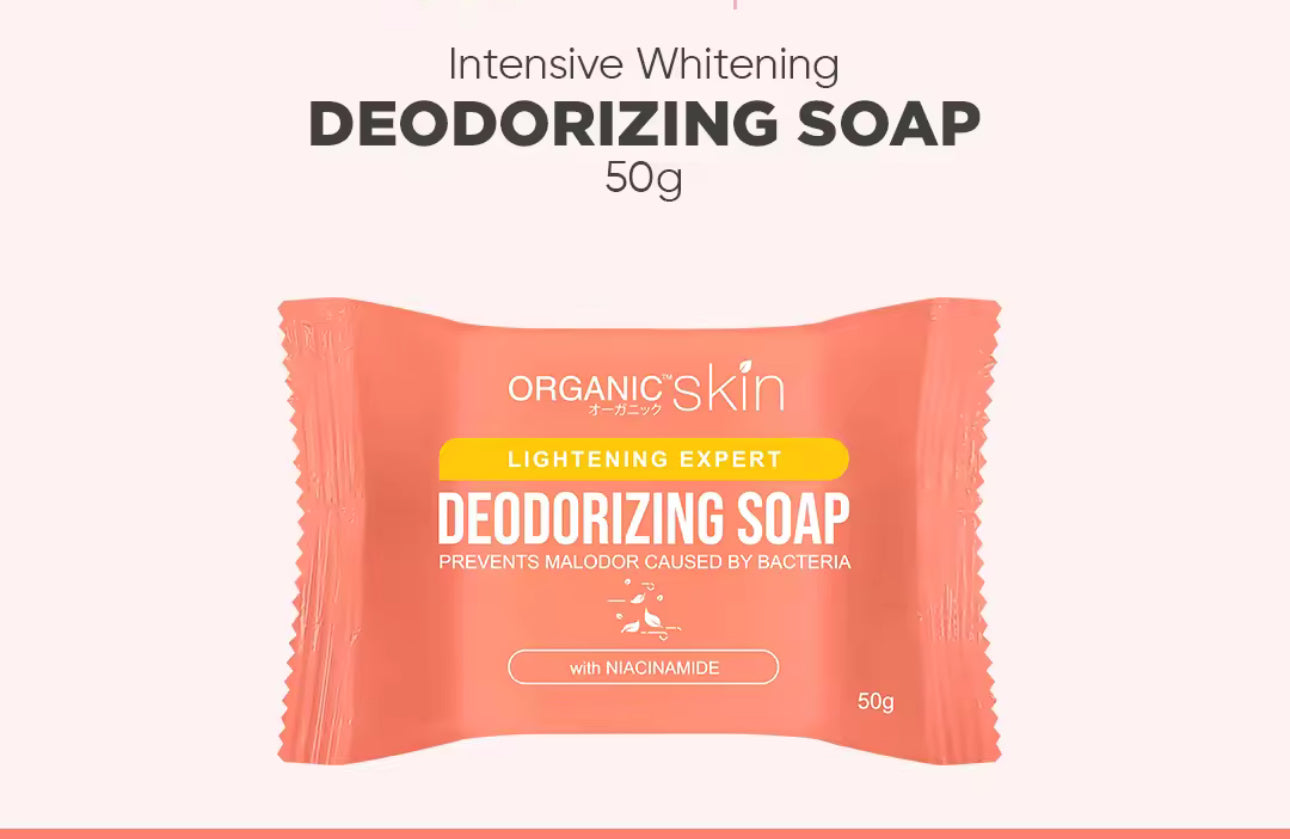 Organic Skin Japan Deodorizing Soap 50g Underarm Whitening Anti Odor Antiperspirant