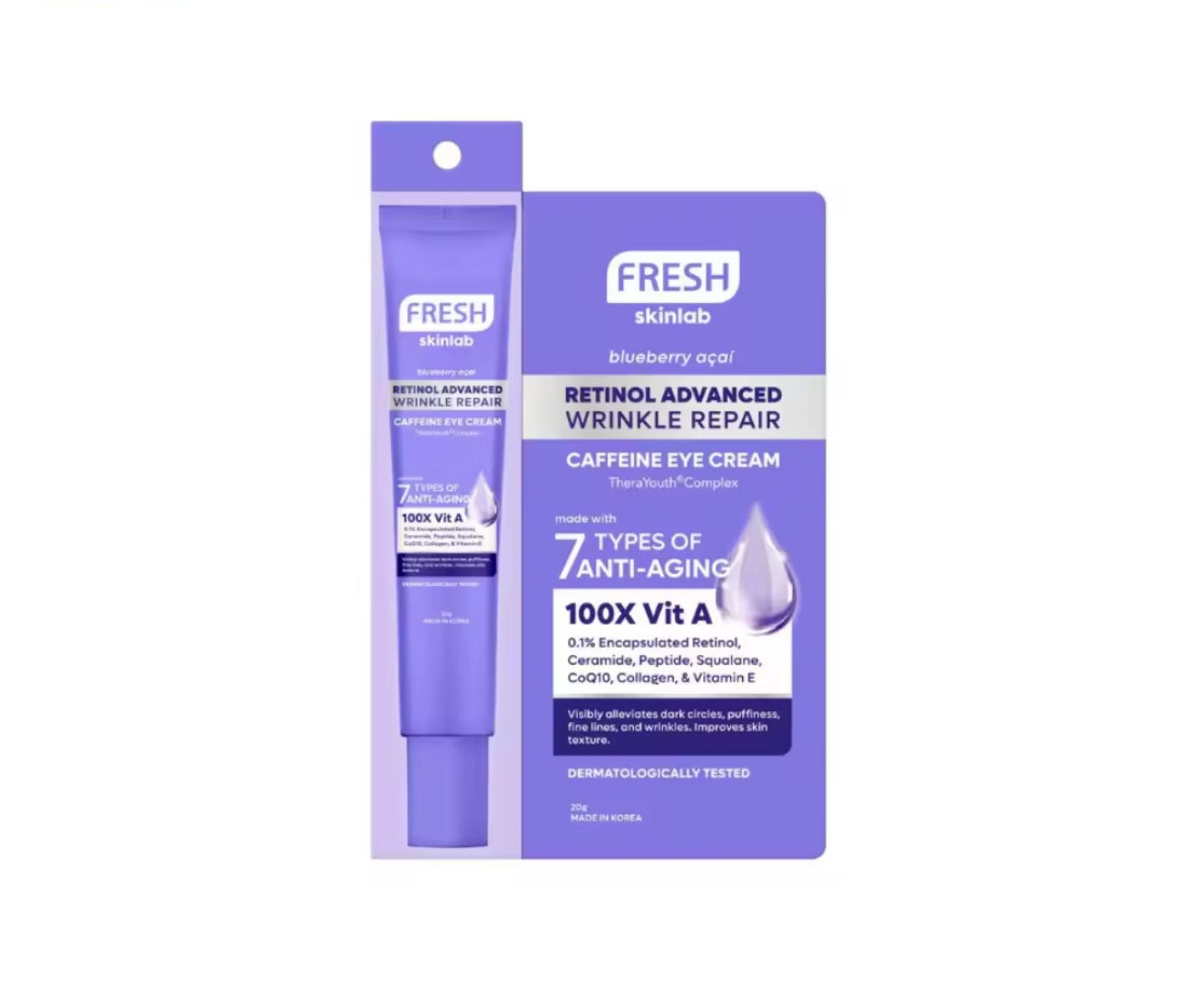 FRESH Skinlab Retinol Advanced Wrinkle Repair Caffeine Eye Cream 20g ...
