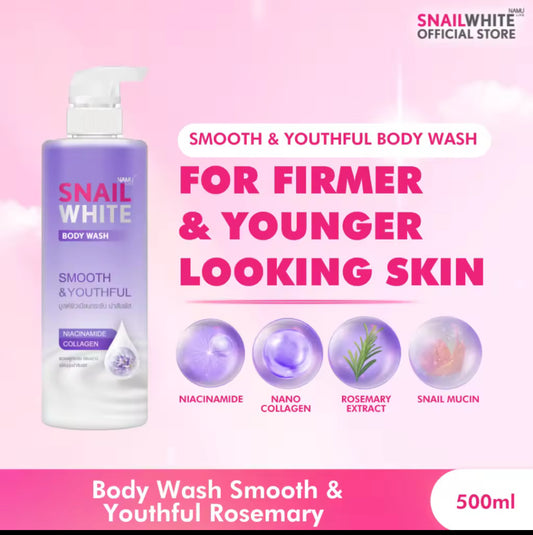 SNAILWHITE Smooth&Youthful Body Wash | Rosemary 500mL