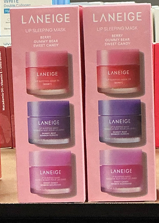 Laneige Lip Sleeping Mask EX 3 pcs/box  - 20g Berry, Gummy bear and sweet candy | authentic from Korea