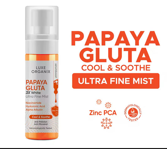 Luxe Organix Papaya Gluta 3X White Ultra Fine Mist 80ml