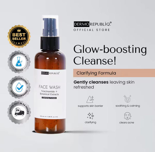 Dermorepubliq Clarifying Gentle Face Wash Niacinamide + Botanical Extracts | 100ml