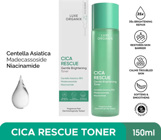 Luxe Organix Cica Rescue Gentle Brightening Toner 150ml