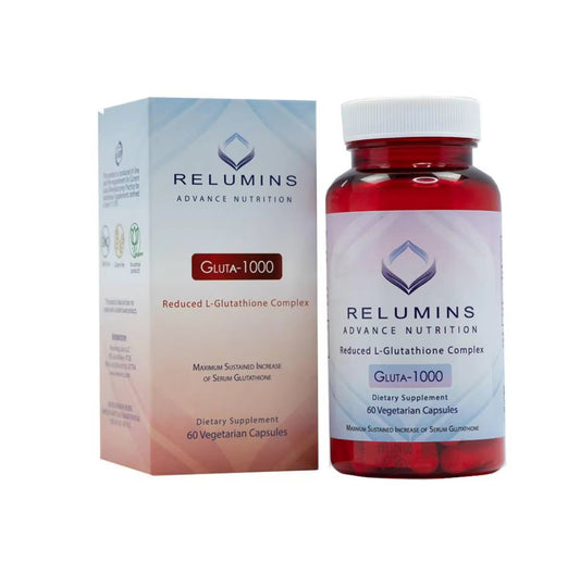 RELUMINS L-Glutathione 1000mg 60 Vegetarian Capsules