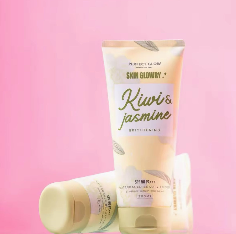 Perfect Glow Skin Glowry Kiwi & Jasmine Brightening Lotion SPF 50 PA+++