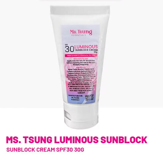 Ms. Tsung Luminous Sunblock Cream SPF30 30g