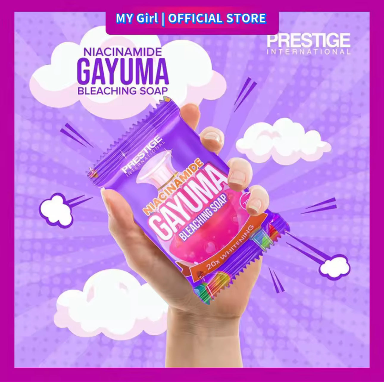 Prestige Niacinamide Gayuma Bleaching Soap 20x Whitening & Moisturizing Body & Face Soap