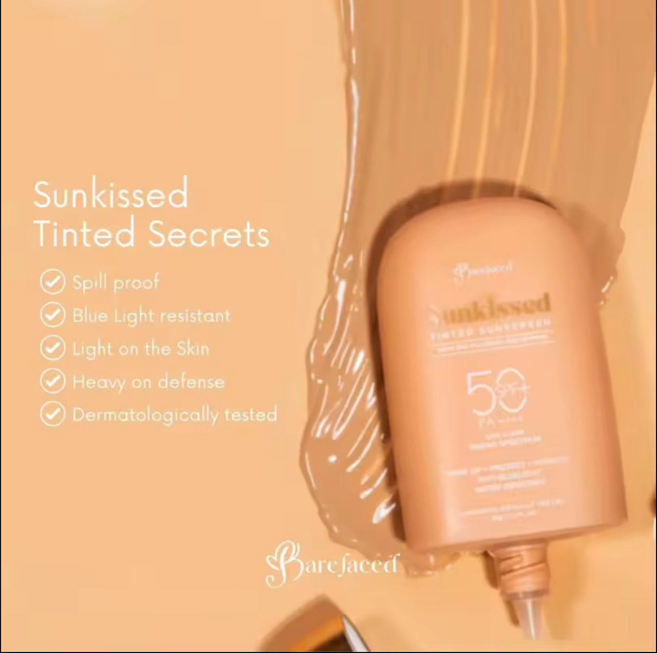 Barefaced Tinted Sunscreen with Bio-Placenta & Appore Spf50 PA++++