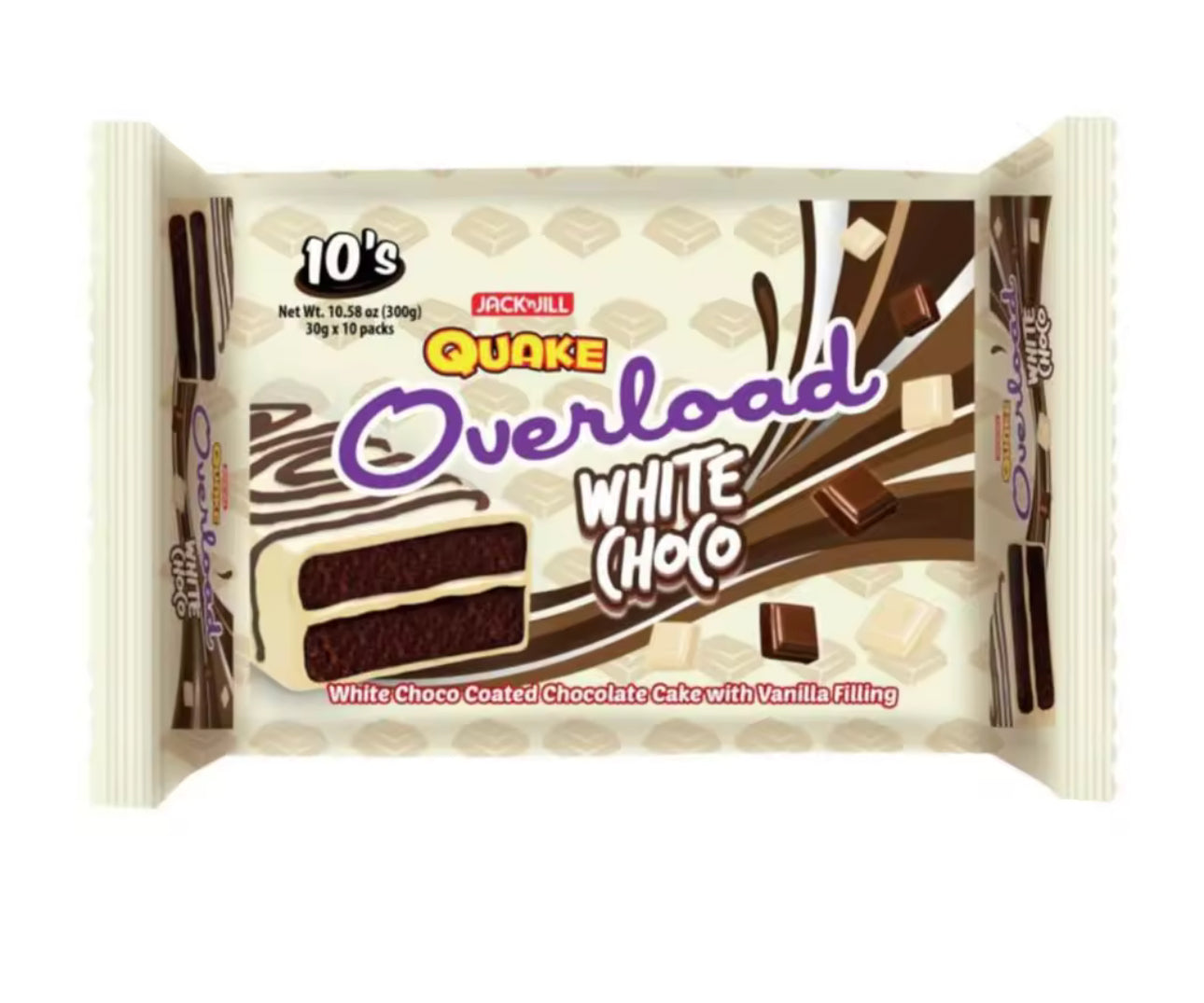 Quake Overload White Choco| 30gx10