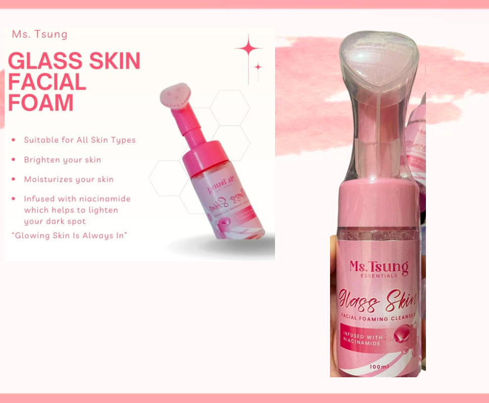 MS TSUNG GLASS SKIN FACIAL FOAM WASH 100ML