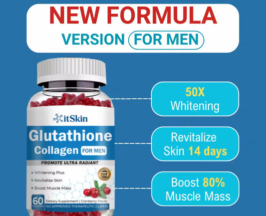 ITSKIN Glutathione Collagen Glow Gummies | For Men