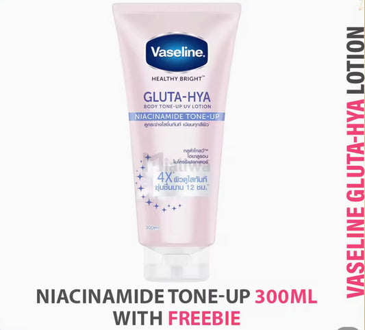 Vaseline Gluta Hya Serum Burst Lotion, Niacinamide Tone Up 300ml