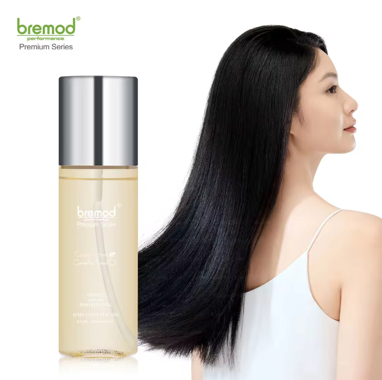Bremod Premium Hair Serum Cocoa Butter Camellia Seed Oil Smooth Care Essential Oil 100ml