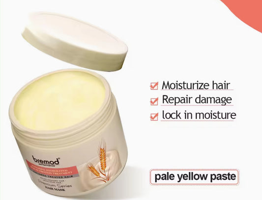 Bremod Premium Hair Mask | Intensive Hydrolyzed Wheat Protei. Treatment | 500ml