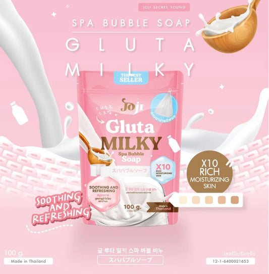 Joji Gluta Milk Spa Bubble Soap 100g