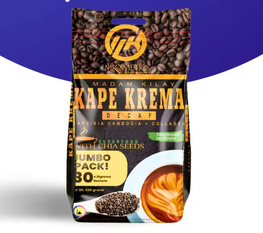 Madam Kilay KAPE KREMA DECAF Jumbo Pack | 30 sachets