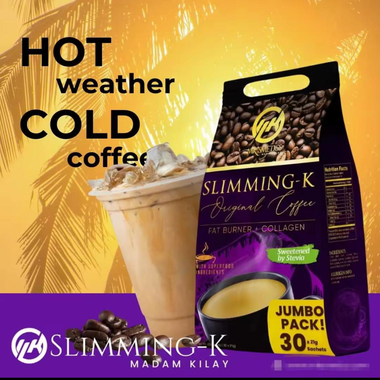 Madam Kilay Coffee Original Blend Coffee Jumbo Pack | 30 sachets