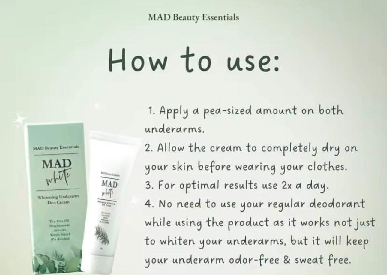 MAD White Underarm Whitening Deo Cream