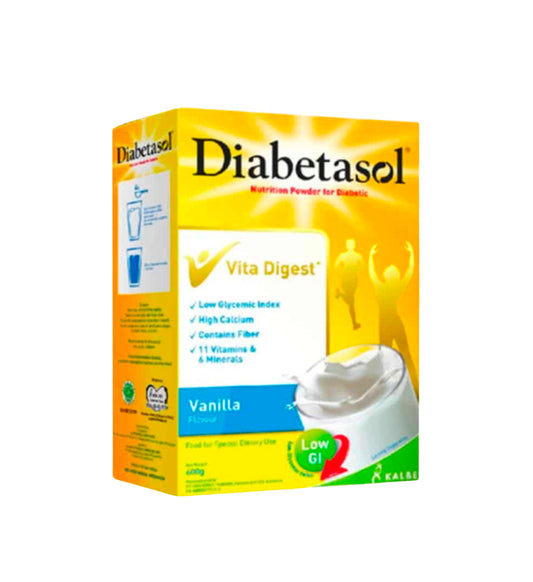 DIABETASOL Diabetic Meal Replacement Nutrition Milk Powder Vanilla Flavour