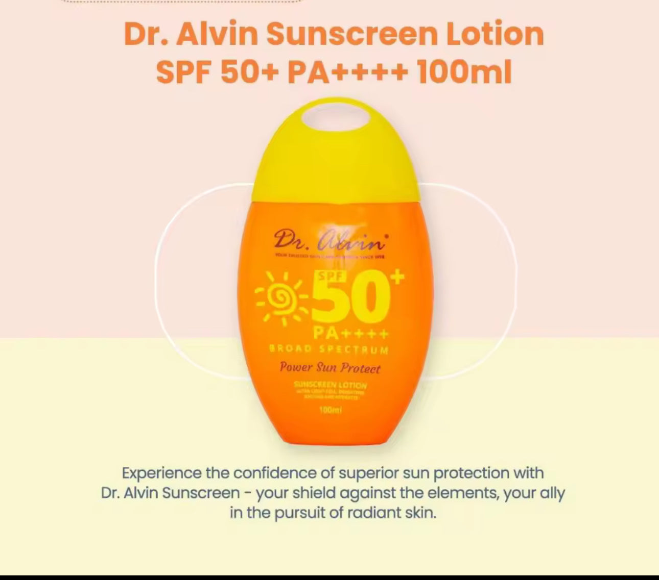 Dr. Alvin Power Sun Protect Sunscreen Body Lotion SPF 50, 100ml