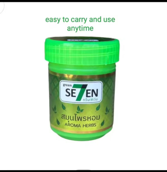 ORIGINAL GREEN SE7EN AROMA HERBS INHALER AUTHENTIC FROM THAILAND