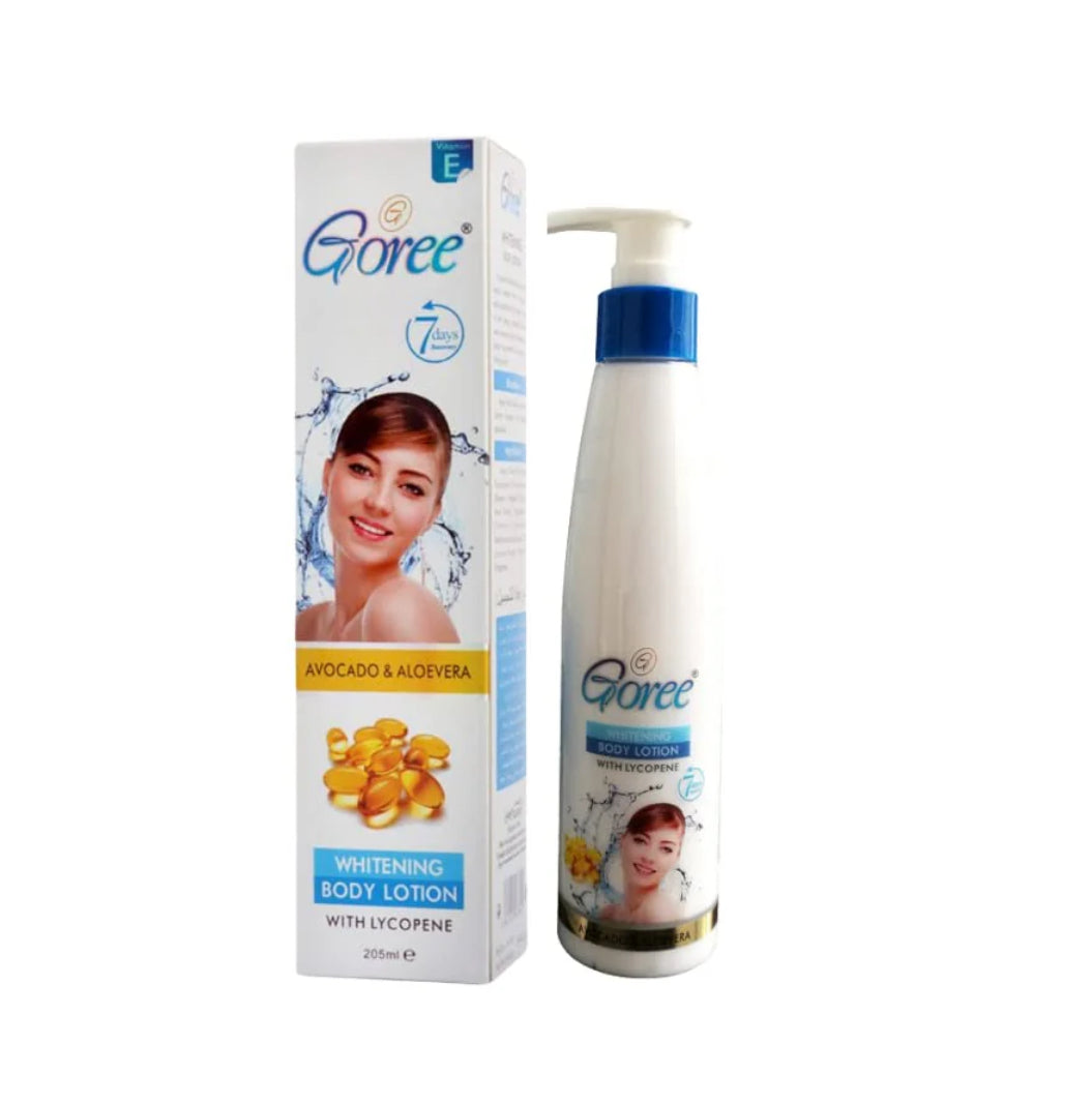 Goree Whitening Body Lotion with Lycopene | Avocado & Aloevera | 250ml