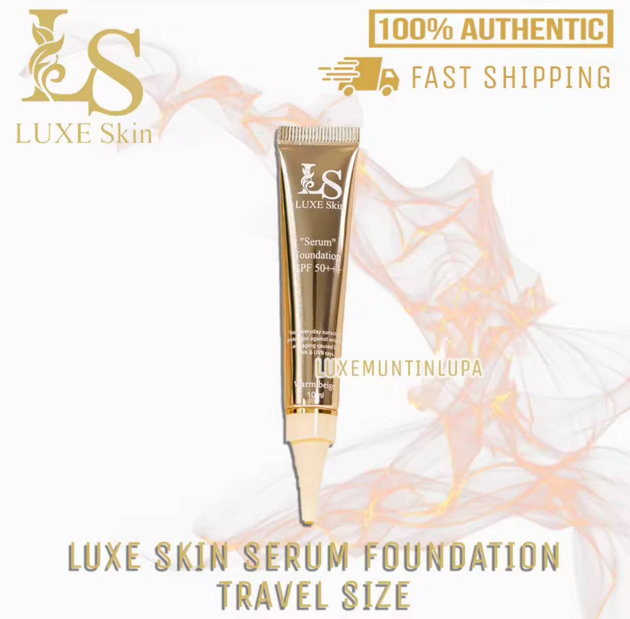 Luxe Skin Travel Size Serum Foundation | Warm Beige