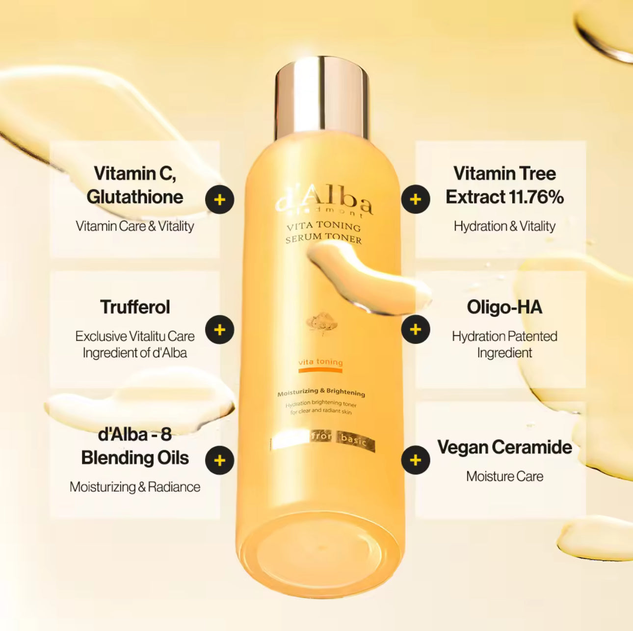 D'ALBA Italian White Truffle Moisturizing Serum Toner 180ml