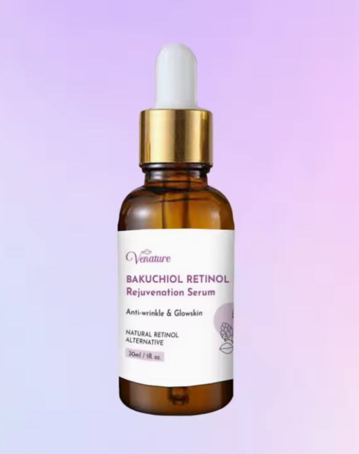 Venature Bakuchiol Retinol Serum Whitening Anti-Aging Reduce Melasma Freckles Dark Spot Remover