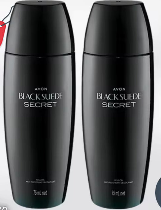 AVON BLACK SUEDE SECRET Anti-Perspirant Deodorant Roll on for MEN ( 75mL ) 1pc