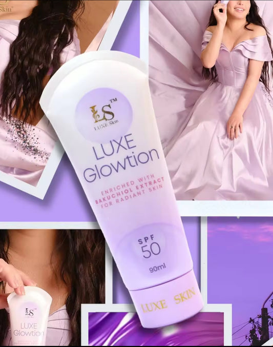 Luxe Skin Glowtion WHITENING LOTION with Bakuchiol Extract for radiant skin 90ml