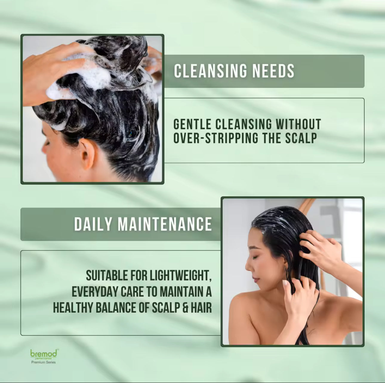 Bremod Premium Hair Herbal Conditioner | Gentle Cleanse Anti-Frizz Deep Repair Smooth Care Hair Growth | 350ML