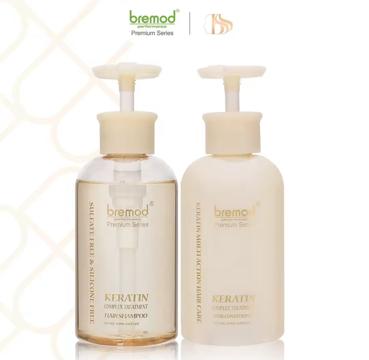 Bremod Premium Hair Keratin Complex Treatment Conditioner Care Sulfate Silicone Free 350ML