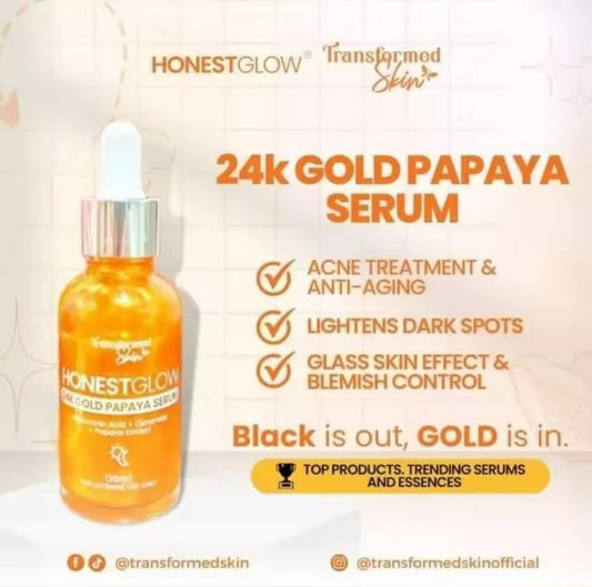 Honest Glow 24k Gold Papaya Serum 30ml