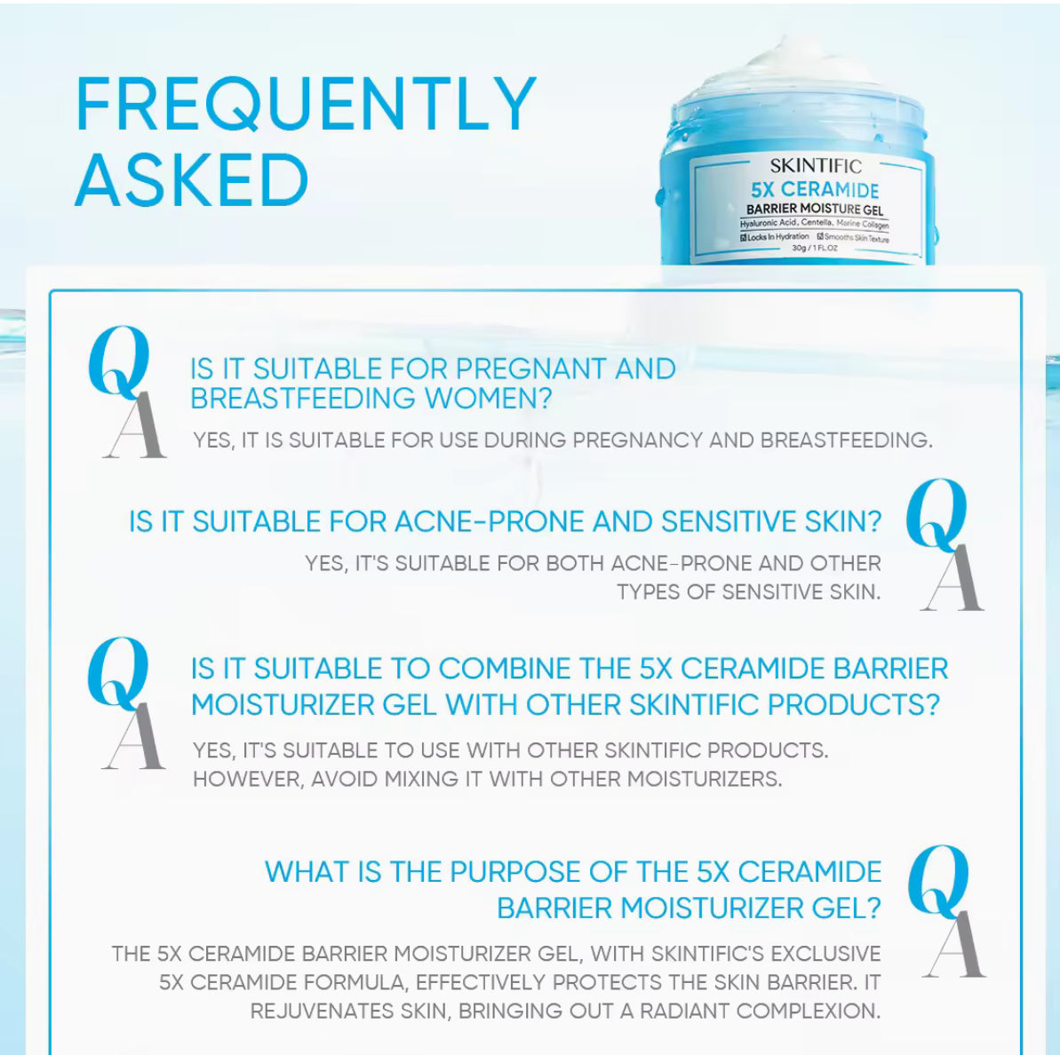 SKINTIFIC 5x Ceramide Barrier Moisture Gel 30g