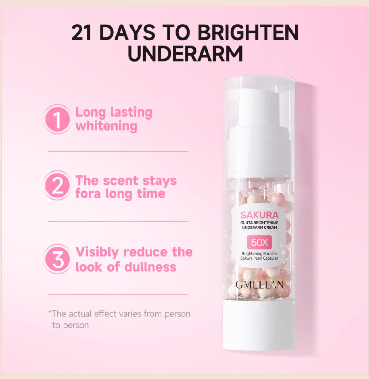 GMEELAN Sakura Gluta Brightening Underarm Cream Sakura Pearl 30g