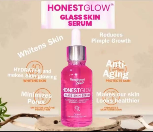 Honest glow Glass skin serum whitening repair serum 30ml