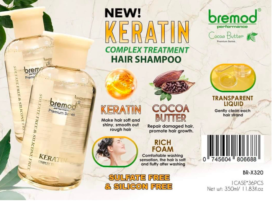 BREMOD PREMIUM KERATIN TREATMENT HAIR SHAMPOO 350ml