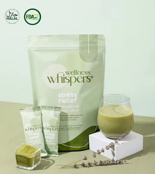 Wellness Whispers | Stress Relief Matcha Milk With Lavender Extract