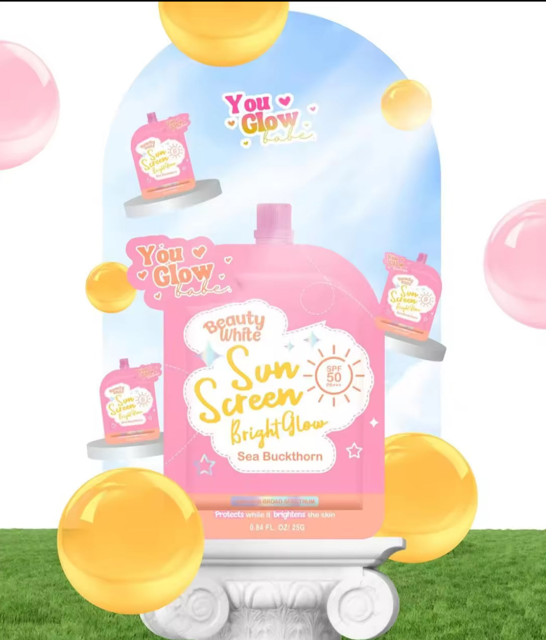 Beauty White Sunscreen by You Glow Babe (solo pack)