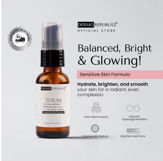 Dermorepubliq 5% Niacinamide + 3% Tranexamic Acid + 2%Alpha Arbutin - 30 mL