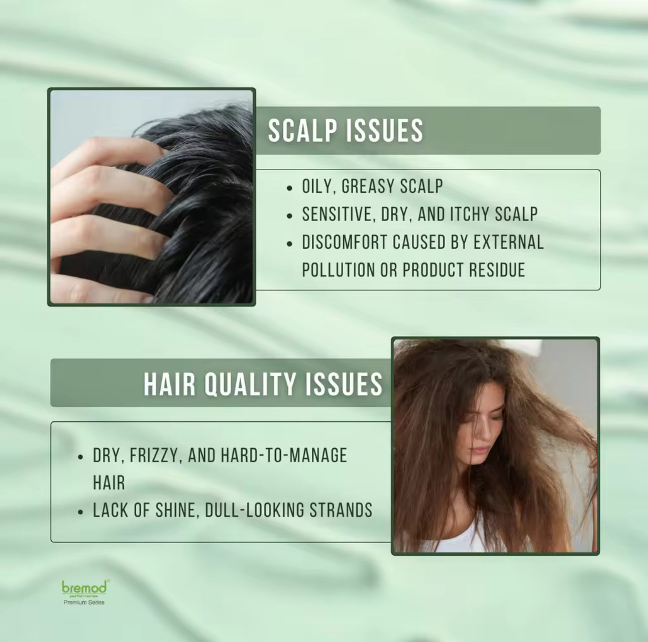 Bremod Premium Hair Herbal Conditioner | Gentle Cleanse Anti-Frizz Deep Repair Smooth Care Hair Growth | 350ML