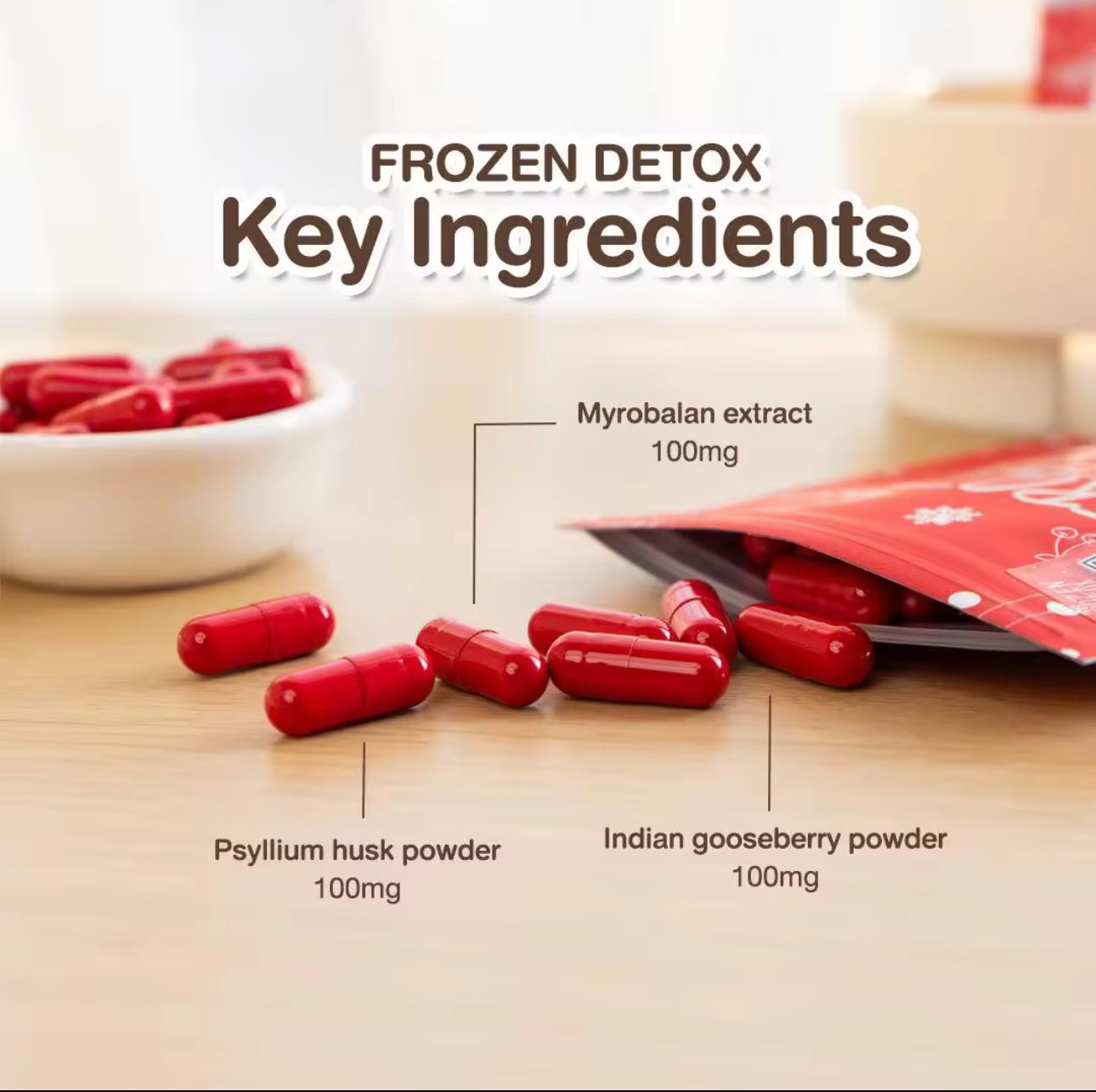 Frozen Detox 2in1 | Detox & Fiberry| Dietary Supplement| 60 Capsules | Authentic 💯 from Thailand