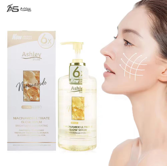 Ashley Shine NIACINAMIDE Pure Serum Face and Body Moisturizes Whitening Skin 520ml