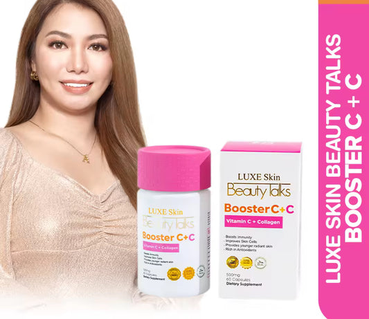 Luxe Slim Beauty Talks Booster C + C  60 Capsules| Vitamin C + Collagen