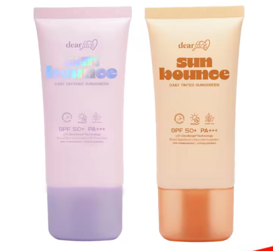 Dear Face Sunbounce Daily Defense & Tinted Sunscreen SPF50+ PA+++