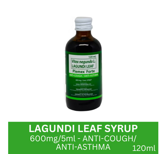 Lagundi Leaf Plemex Forte 600mg/5mL Syrup 120mL
