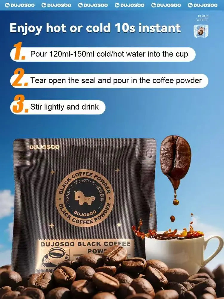 Dujosoo Black Coffee Powder 50sachets