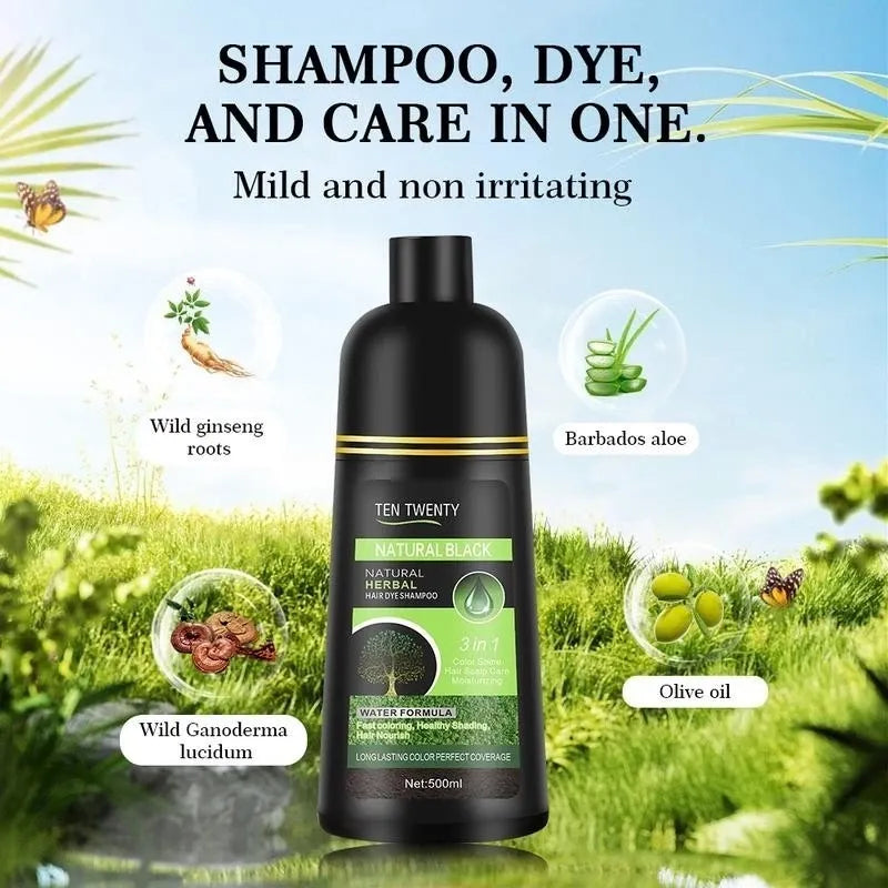 Ten Twenty Natural Herbal Hair Dye Shampoo |500ml